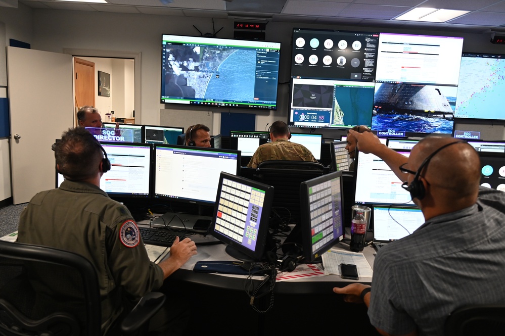 1AF's Detachment 3 integrates Air Force Pararescue, Navy Seahawk crews and swimmers for Human Space Flight Support missions