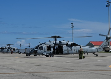 1AF's Detachment 3 integrates Air Force Pararescue, Navy Seahawk crews and swimmers for Human Space Flight Support missions