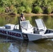 Park rangers use boat for patrols at northern-most USACE-run flood control project