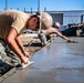 U.S. Navy Seabees Place Concrete