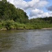 Moose crosses Chena River at northernmost USACE-run flood control project