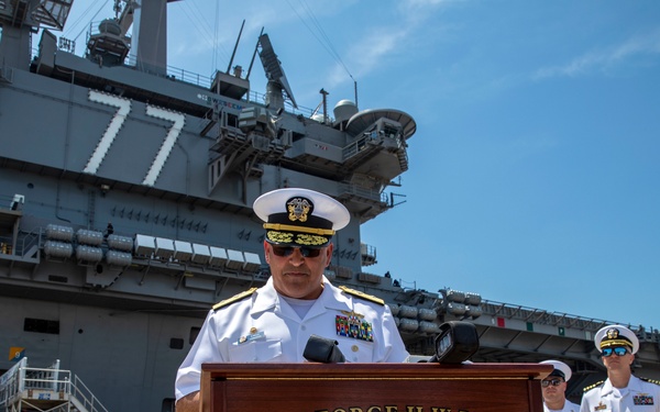 USS George H.W. Bush/CSG-10 Holds Press Conference