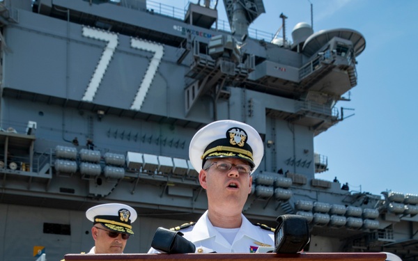 USS George H.W. Bush/CSG-10 Holds Press Conference