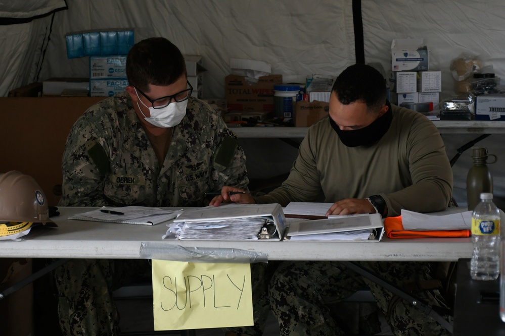 Naval Mobile Construction Battalion 18 Holds Field Training Exercise