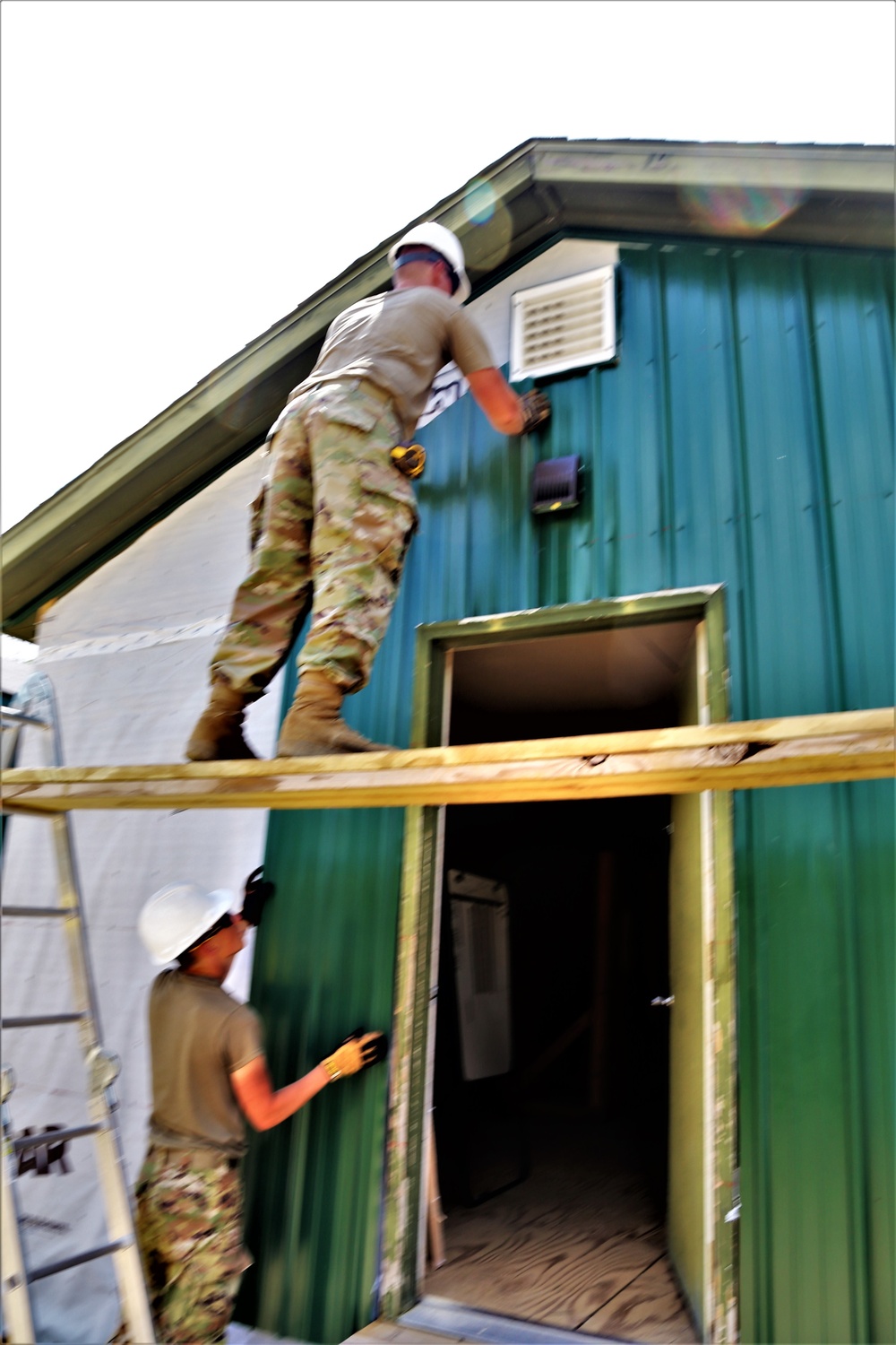 389th Engineer Company Soldiers hone skills supporting troop project at Fort McCoy