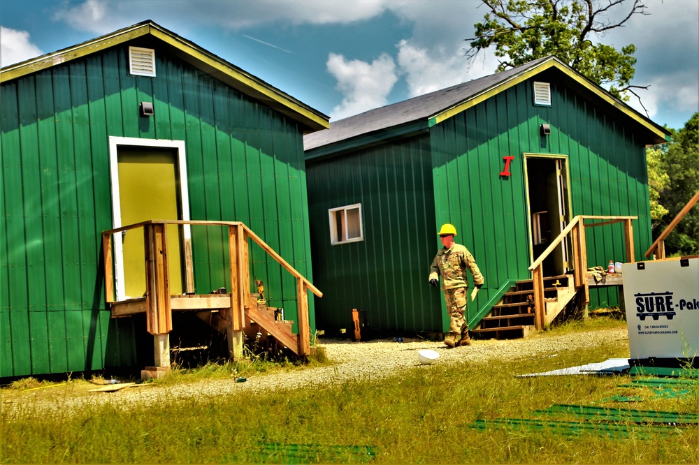 389th Engineer Company Soldiers hone skills supporting troop project at Fort McCoy