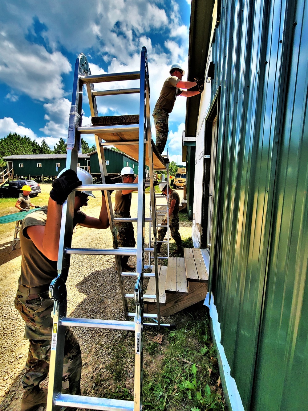 389th Engineer Company Soldiers hone skills supporting troop project at Fort McCoy