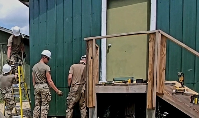 389th Engineer Company Soldiers hone skills supporting troop project at Fort McCoy