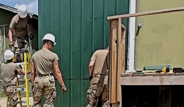 389th Engineer Company Soldiers hone skills supporting troop project at Fort McCoy