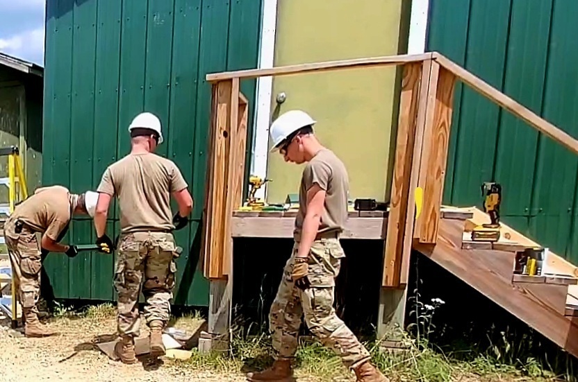 389th Engineer Company Soldiers hone skills supporting troop project at Fort McCoy