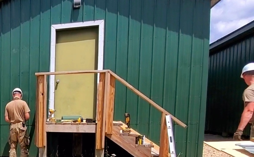 389th Engineer Company Soldiers hone skills supporting troop project at Fort McCoy