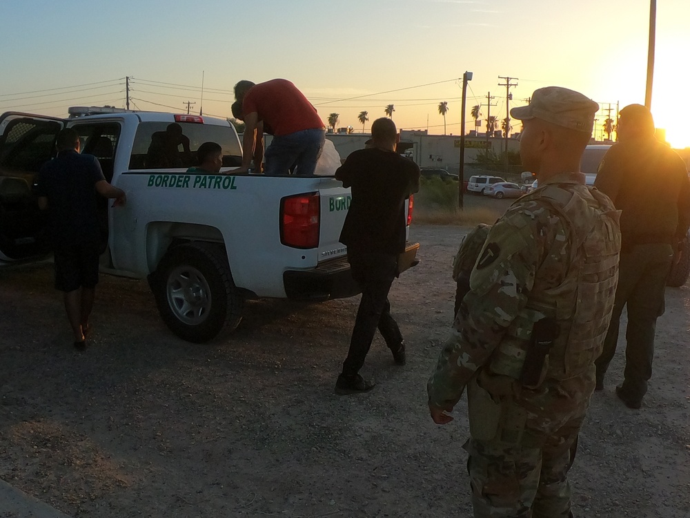 Texas Military Department Guards the Border