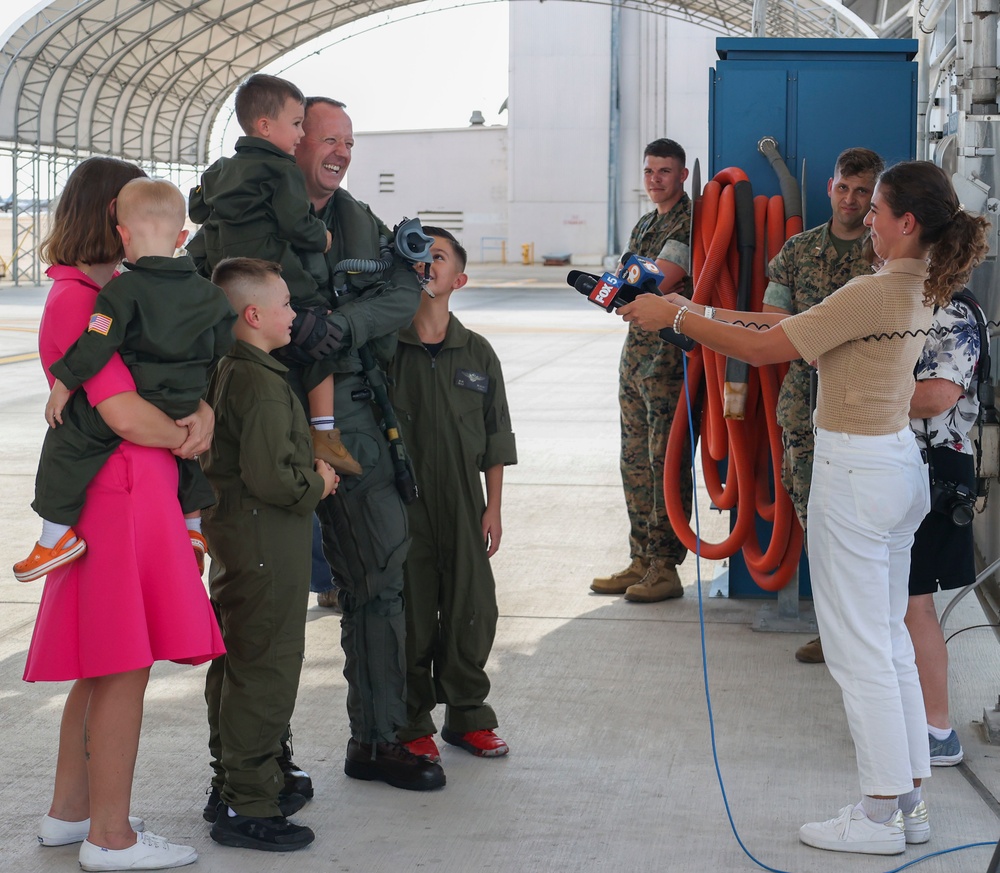 Marine Fighter Attack Squadron 314 returns home from Carrier Deployment