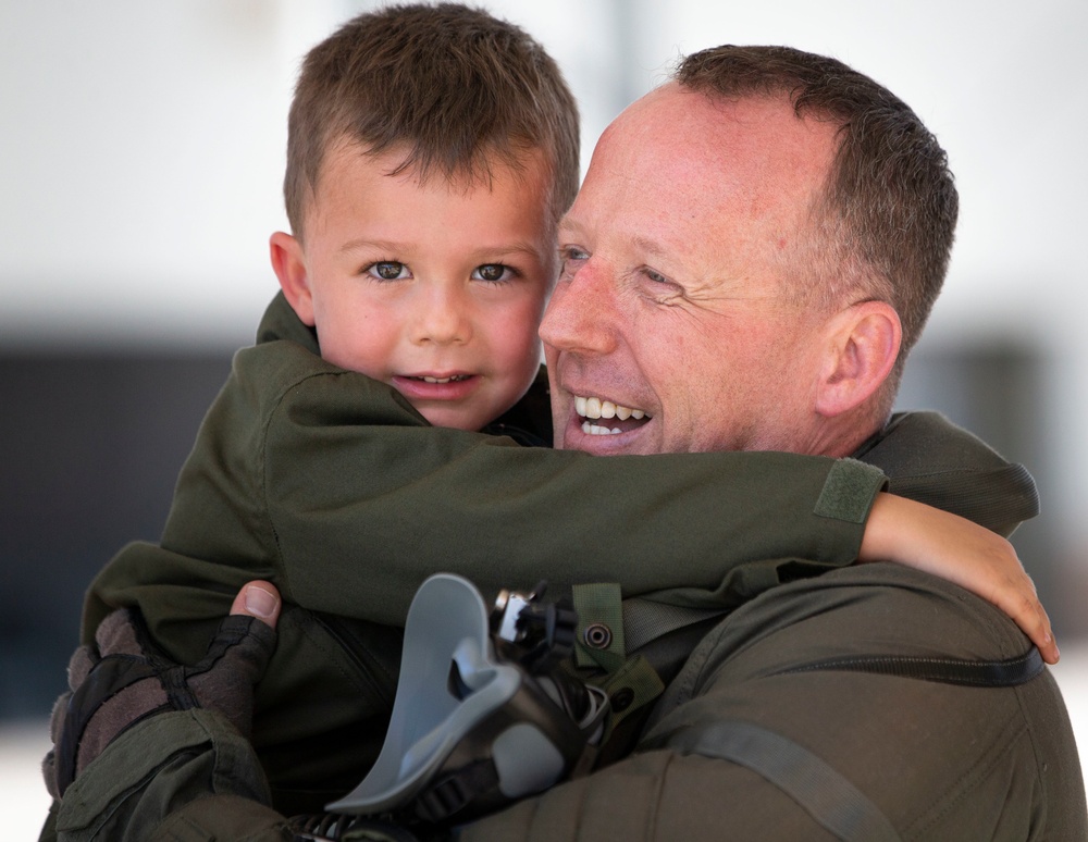 Marine Fighter Attack Squadron 314 returns home from Carrier Deployment