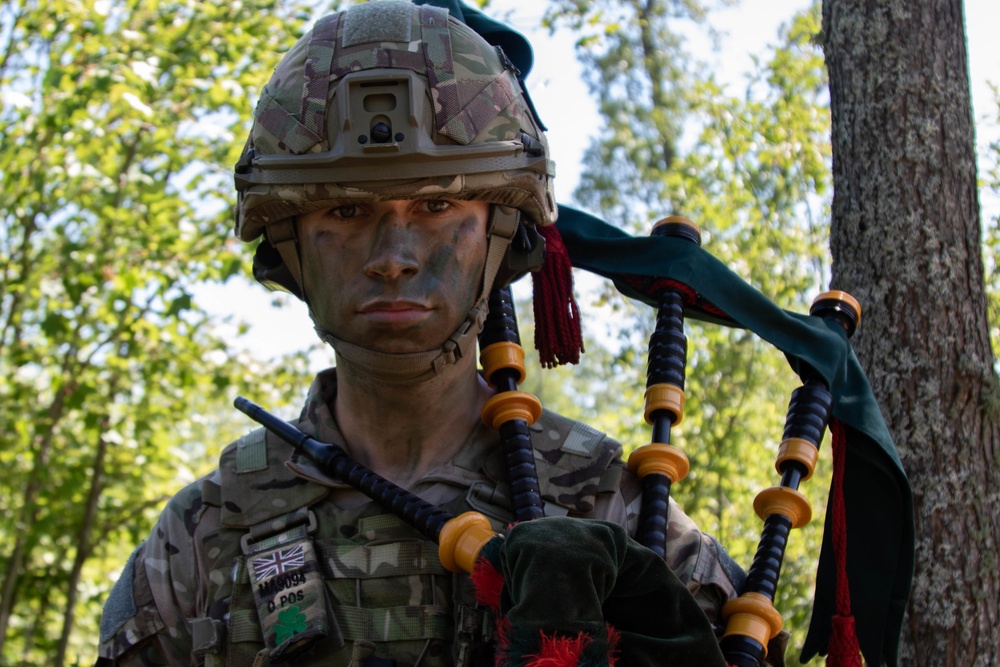 Bagpipes at Northern Strike