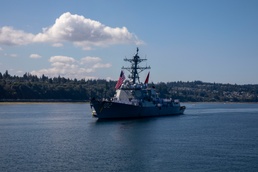 USS Sampson Return to Naval Station Everett