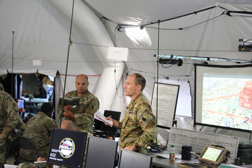 MDARNG officer briefs the 29th CAB at Northern Strike 22