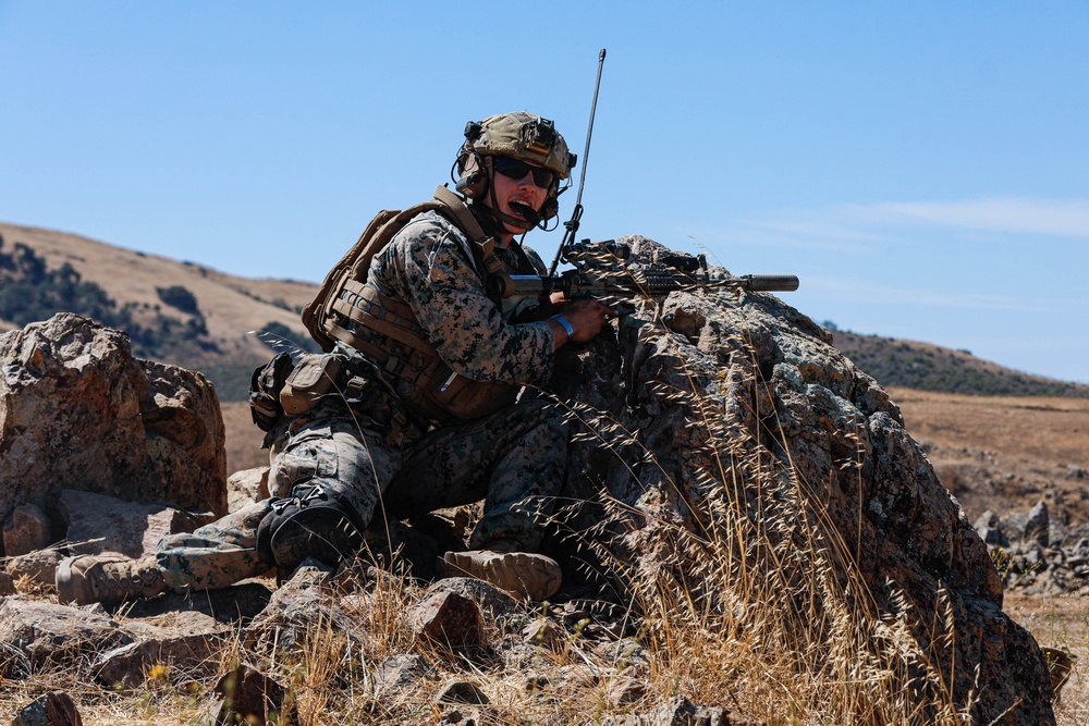 2nd Bn., 1st Marines, runs platoon attacks on Range 800