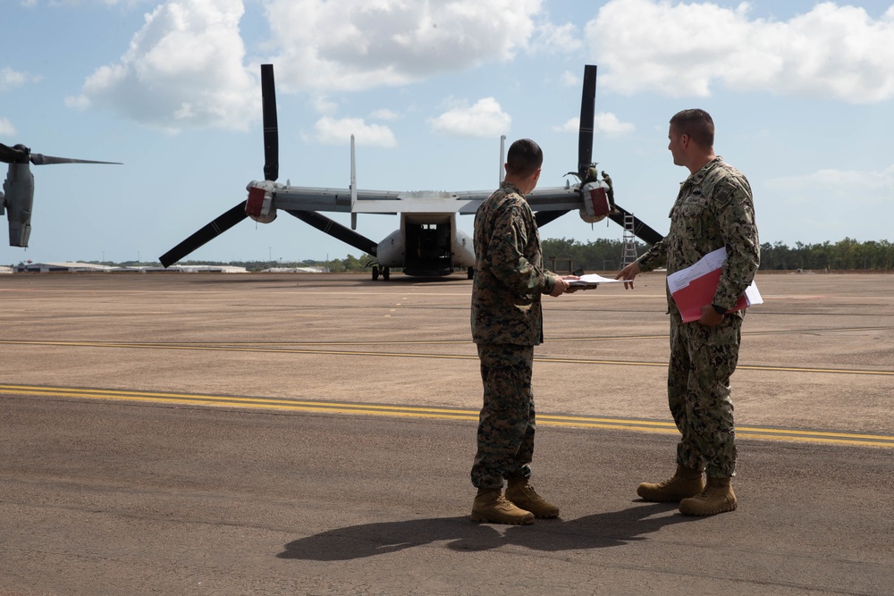 MRF-D 22: 1st MARDIV CG visits Marines and Sailors in Darwin