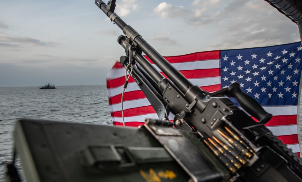 MSRON-1 Patrols the Waters Outside of the Port of Djibouti