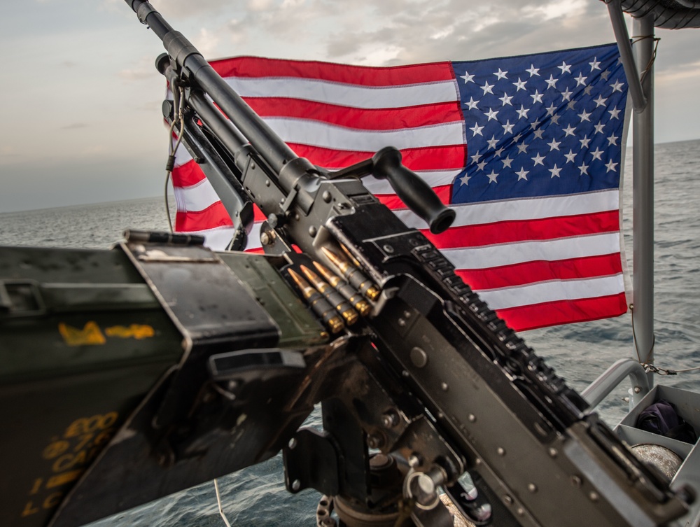 MSRON-1 Patrols the Waters Outside of the Port of Djibouti