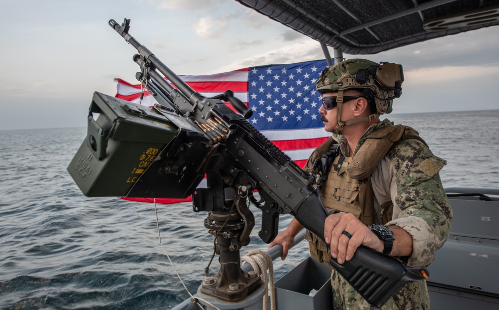 MSRON-1 Patrols the Waters Outside of the Port of Djibouti