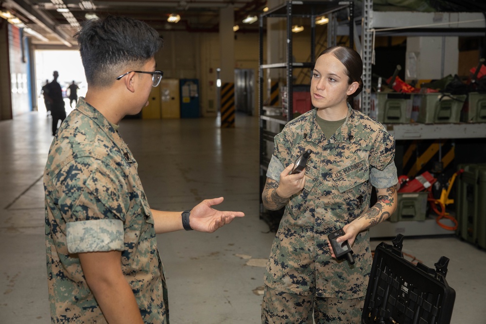 3rd MLG Communications Marines conduct Single Channel Radio Exercise
