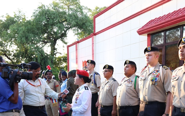 California Cadet Corps speaks with India news channel Doordarshan