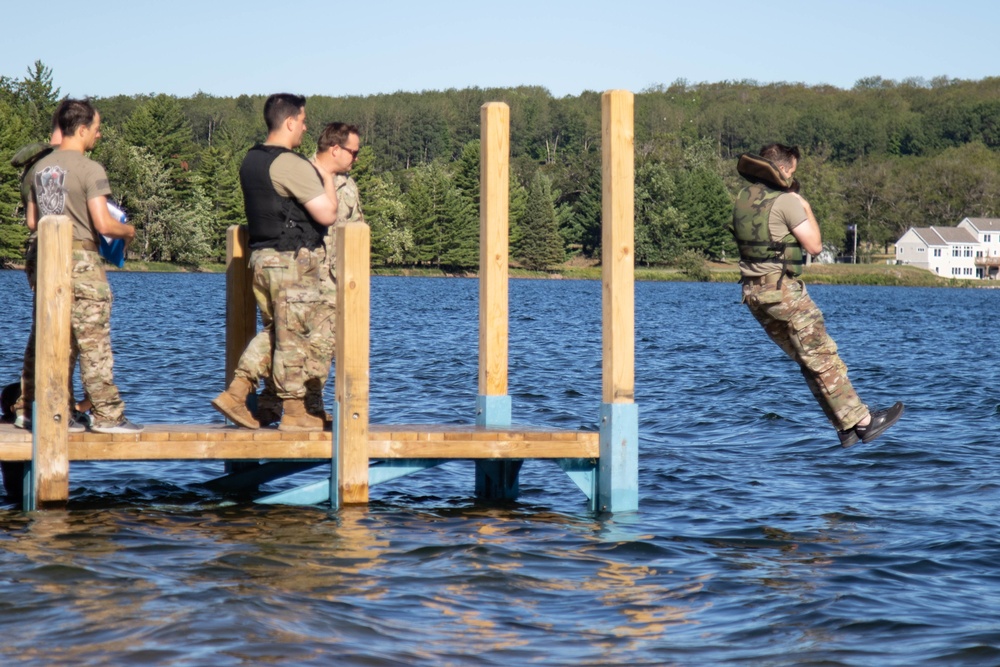 20th Special Forces Group jumps into Camp Grayling's Lake Margrethe