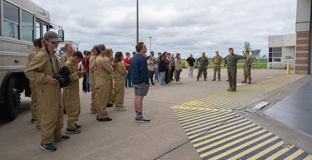 JROTC Students, WNY Aviation Adventure Camp Attends NFARS Base Tour