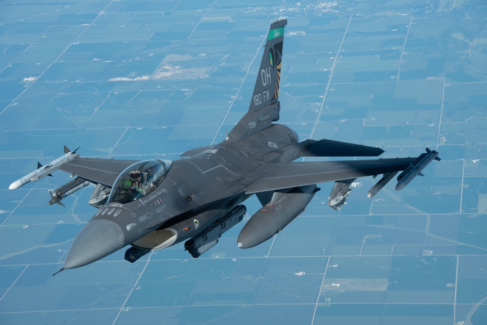 F-16 in flight