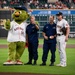 Coast Guard members participate in Houston Astros pre-game ceremonies