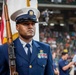 Coast Guard members participate in Houston Astros pre-game ceremonies