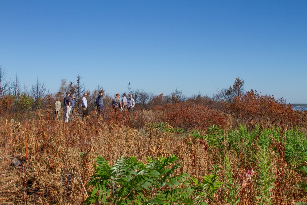 Kansas City District and Northwestern Division personnel at a controlled burn site