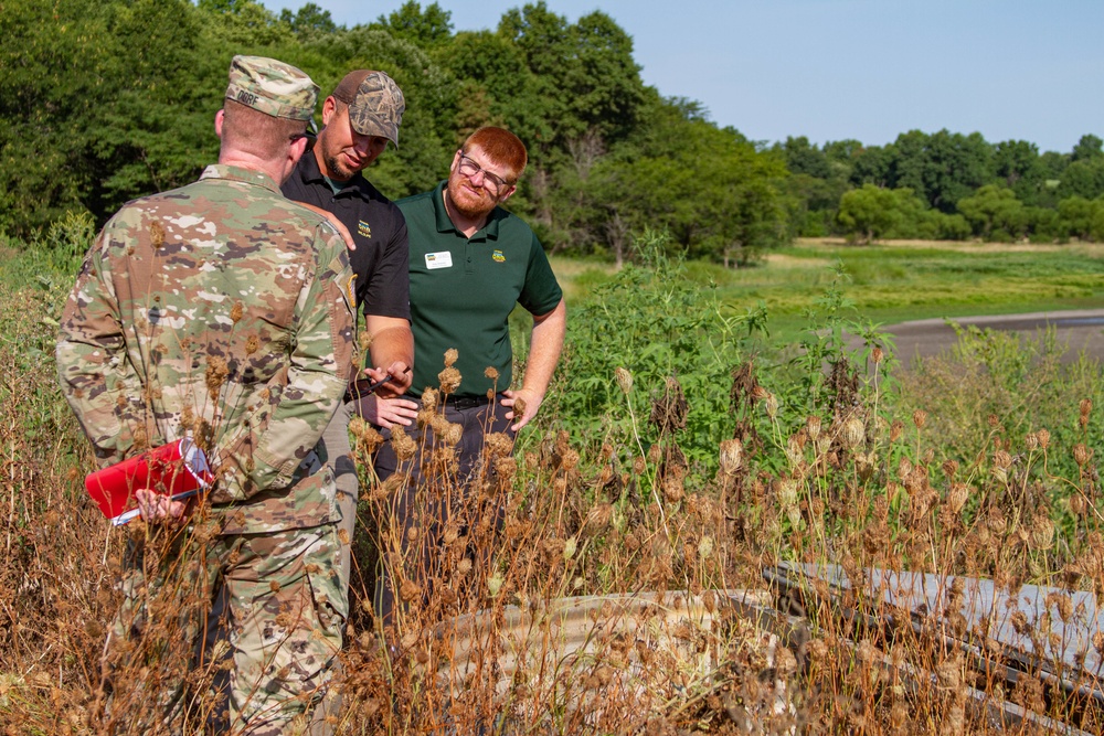 Col. Aaron Dorf meets with Rathbun Lake partners