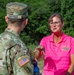 Col. Travis Rayfield talks with a Rathbun Lake partner