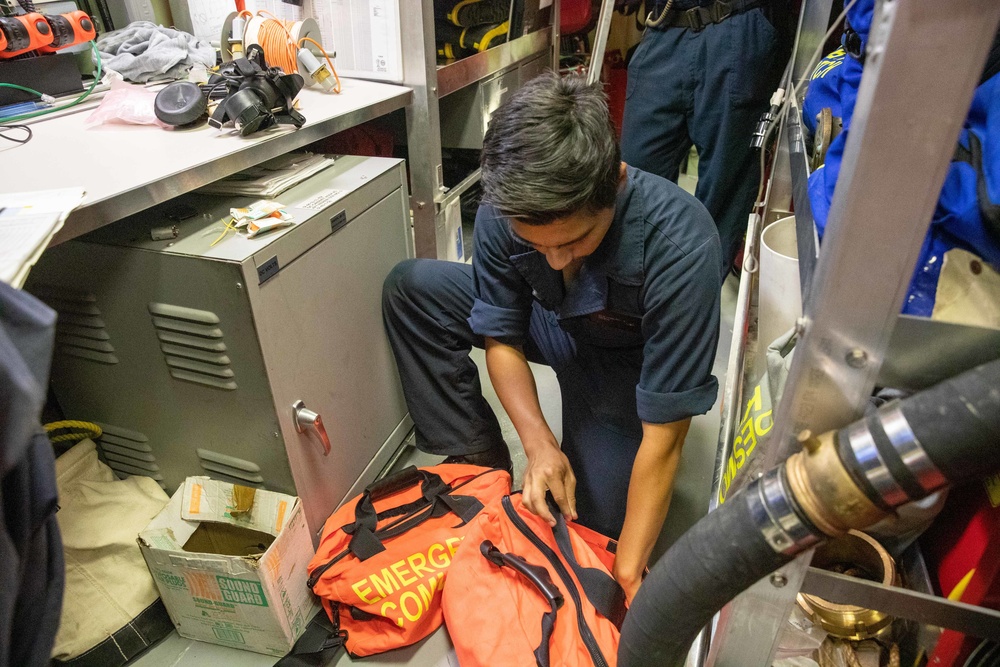 USS Sioux City Moored Pierside in Augusta Bay Italy
