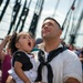 Sailor enjoys underway with famliy aboard USS Constituiton