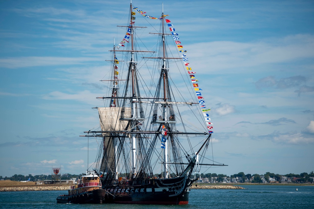 USS Constitution goes underway