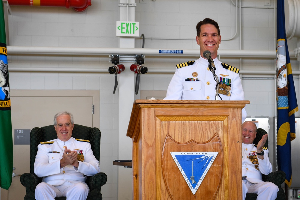 Electronic Attack Wing Pacific Holds Change of Command at NAS Whidbey Island