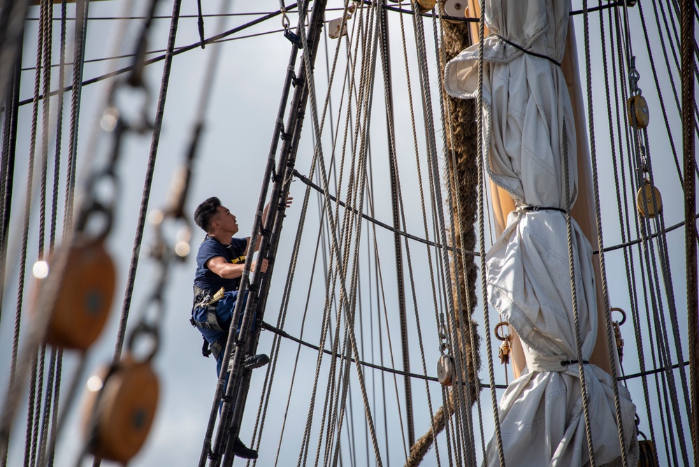 Coast Guard Cutter Eagle arrives in Galveston, Texas