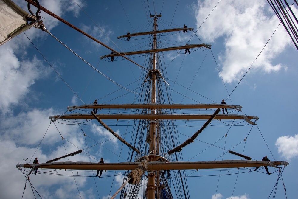 Coast Guard Cutter Eagle arrives in Galveston, Texas