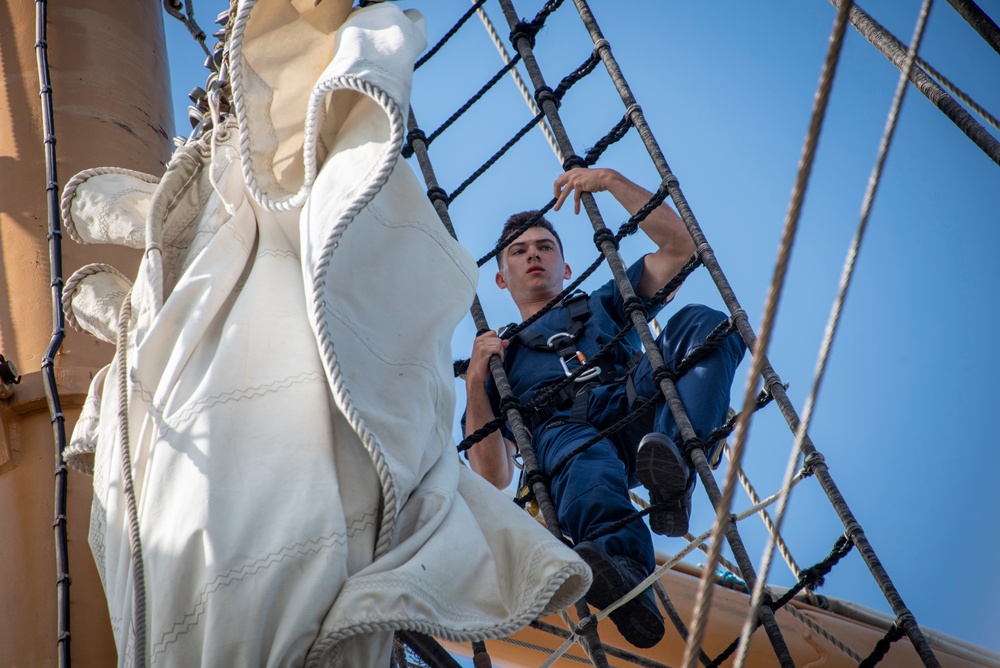 Coast Guard Cutter Eagle arrives in Galveston, Texas