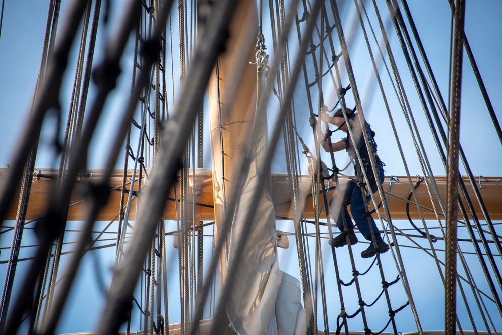 Coast Guard Cutter Eagle arrives in Galveston, Texas