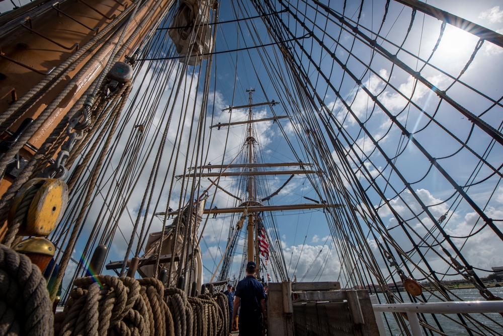 Coast Guard Cutter Eagle arrives in Galveston, Texas