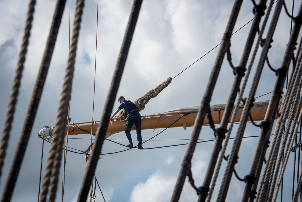 Coast Guard Cutter Eagle arrives in Galveston, Texas