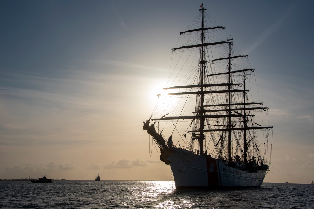 Coast Guard Cutter Eagle arrives in Galveston, Texas