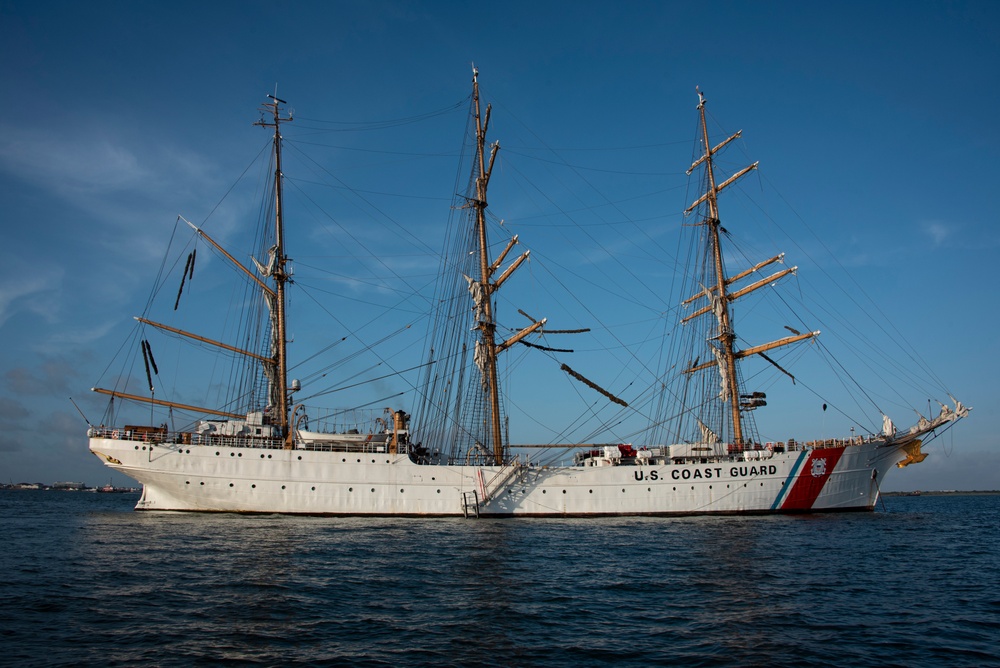 Coast Guard Cutter Eagle arrives in Galveston, Texas