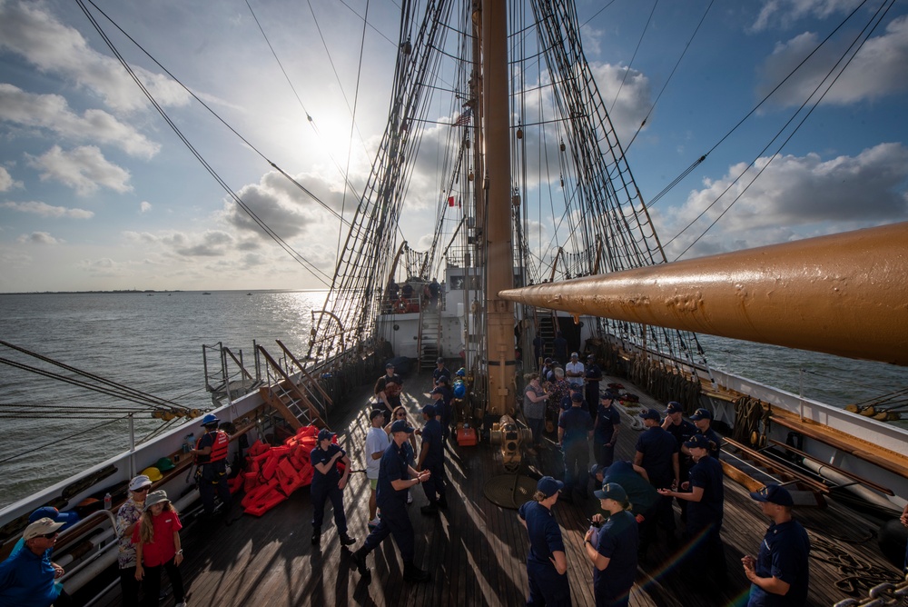 Coast Guard Cutter Eagle arrives in Galveston, Texas