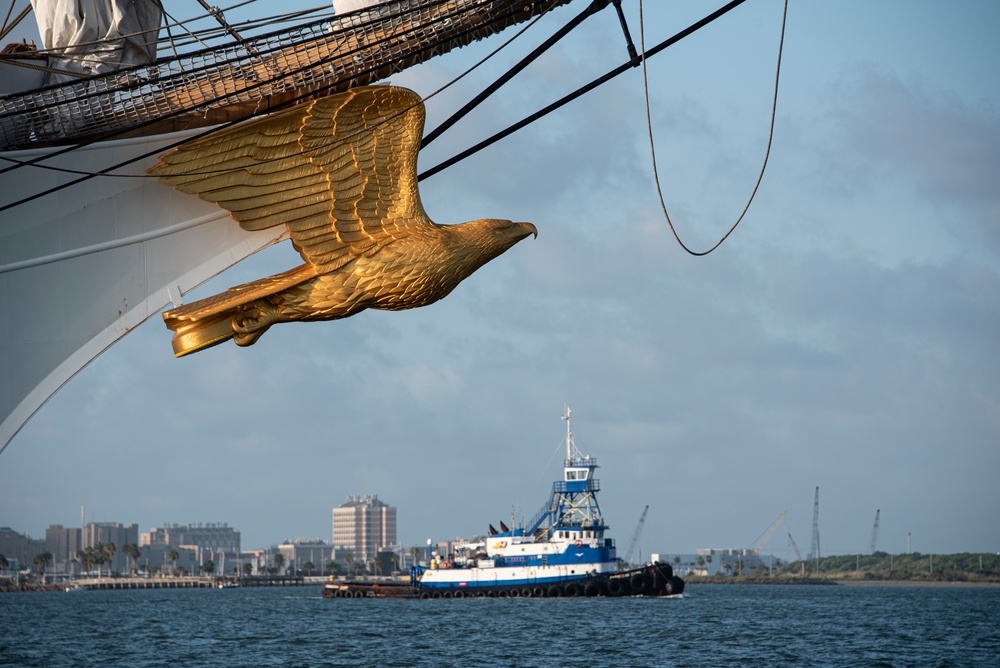 Coast Guard Cutter Eagle arrives in Galveston, Texas